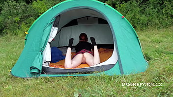 Preview 3 of Slp Sex Vedo - Sweet nudist ginger in the tent