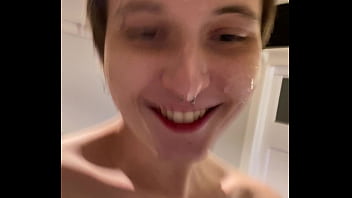 Preview 2 of Horse Baby Sex - Trans Bimbo Loves Cum Facial