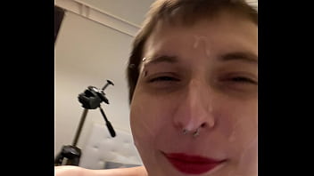 Preview 4 of Horse Baby Sex - Trans Bimbo Loves Cum Facial