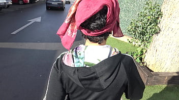 Preview 2 of Artdikaya Girl - naughty Turkish street prostitute shows her hairy pussy to old pervert