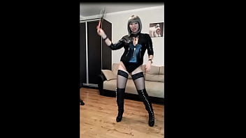 Preview 4 of Tarzan Xxx Sex Com - AimeeParadise is the best mature bitch on the web! Today this whore is in latex! Takes on the role of the Mistress))