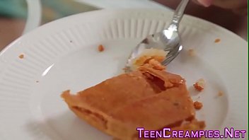 Preview 1 of Joolia Ann - Cream covered teen gets pussy cum filled