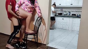 Preview 3 of Persian Xnxx - Tengo una hermanastra muy cachonda cada vez que la voy a visitar quiere que la folle esta ves lo hicimos mientras su padre esta en la cocina Casi Nos Pilla