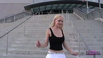 Preview 1 of Girl Girlxxx - Big Tits And Upskirt Pussy In Las Vegas