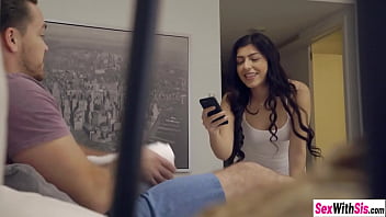 Preview 2 of Xnxx Urdu Speaking Ma - Petite stepsis Audrey Royal caught stepbro watching porn and she wanted to suck his dick