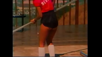 Preview 1 of Old June - Naughty little bitch invited charming hottie from pool service for some pearls diving while her partner was busy with  his crap job,  later he would allowed to join their fun