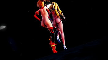 Preview 3 of Maquina Do Prazer - MMD Milky animation bible black Request video Milk and Mo