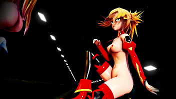 Preview 4 of Maquina Do Prazer - MMD Milky animation bible black Request video Milk and Mo