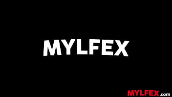 Preview 1 of George S Videos - Mylfex - Public Bathroom Babe Attendant Joins with Swinger Couple