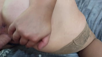 Preview 2 of Friend Sex His Mom - Sexy girl moans from pussy fucking and gets a sweet creampie