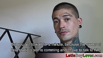 Preview 1 of Window Clenner - Amateur inked latins enjoying each other bareback