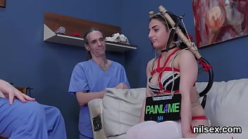 Preview 2 of Alyson Hanniga - Wacky girl is taken in anal madhouse for harsh treatment