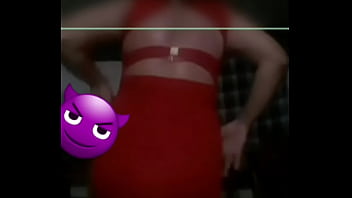 Preview 2 of American Momand Son Xxx Videos - En vestido rojo