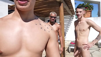 Preview 1 of Pegging Ts - Making OF - Gustavo Ryder &amp_ Guilherme Machado - Bareback (Bare Pool)