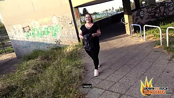 Preview 1 of Desifrendsex - PublicSexDate - Slutty Tattooed Anastasia XXX Fucks Her Blind Date Under Bridge