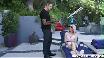 Preview 1 of Movies Four U - TGirl Kayleigh let dude fucks her ass