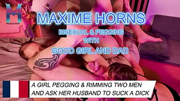 Preview 2 of Virgin Real Sek Xxx - Raw passion with goodgirlanddad: deep rimming,  bi-exploration,  and vibrating pegging that leads to explosive orgasms. Don...