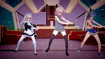 Preview 1 of Aunti Porn Hindi - Honkai star rail Clara&amp_March 7th&amp_Silverwolf hentai mmd
