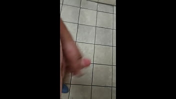 Preview 3 of Douvle Tube - Public Masturbation in a rest stop bathroom
