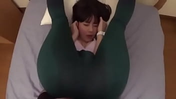 Preview 2 of Teen Sex Special Exercises - 性感緊身褲太誘惑忍不住上她
