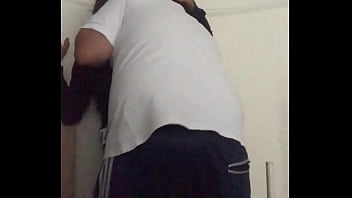 Preview 3 of Saran Wrap Facesit - Kissing In The Office