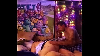 Preview 1 of Embarrassed Stepson Erection - Pawg gets oiled down