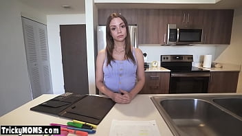 Preview 3 of Anal Bashing - Busty latina MILF stepmom emptying stepsons big balls