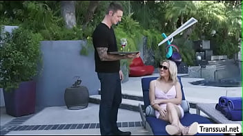 Preview 1 of Xxx Vibeos N 2018 Kuwari - TBabe Kayleigh tries sucking her Lovers dick