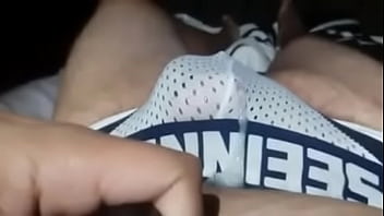Preview 3 of Sunny Lieon Xxx Video - Cum flowing through his poor underwear