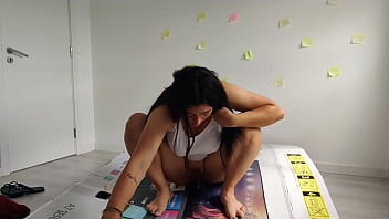 Preview 4 of Sexy Milf India Summer Tucking - Fucking step daughter through a hole in a box