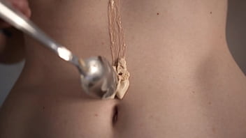 Preview 2 of Whatsapp Odisha Viral - Darcy Dark eat ice cream in the kitchen and pussy masturbation