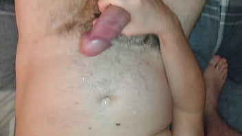 Preview 4 of Chubby House Wife - Wanking My Big Fat Dick