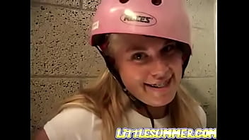 Preview 2 of Amateury Nikita - Little summer loves fingering pussies in public
