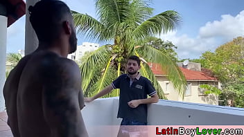 Preview 1 of Daise X Video - Hunk latin with big cock barebacking a skinny dude