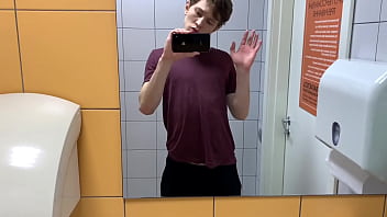 Preview 1 of Rajwap Com Do - Hot Boy Jerkin off in Toilet at Gym (RISKY)/ almost Caught ! /hunks /cute