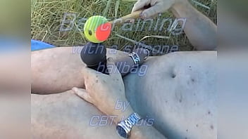 Preview 1 of Sex Indo Class - CBT Louis is giving his balls endurance training