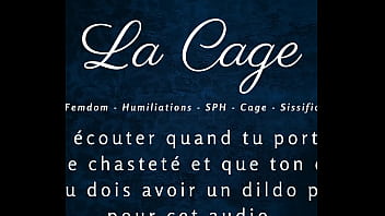 Preview 2 of Naushahro Feroze - La Cage - Femdom caged anal joi
