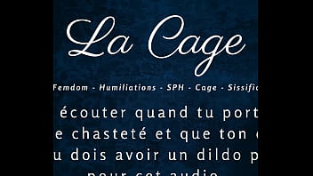 Preview 1 of Naushahro Feroze - La Cage - Femdom caged anal joi