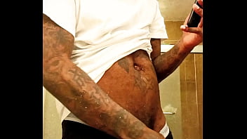 Preview 1 of 18 Year Girl Forced To Sex - YoungStarBrazy makes his thick dick cum while watching hentai