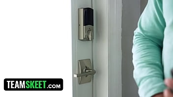 Preview 1 of Japanese Sek Full - Not My StepFamily - Naughty Blonde Babe Sneaks Into Neighbors House And Gets Caught Watching Porn