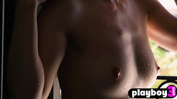 Preview 4 of Xxxxxx M5 - Sexy redhead MILF Erna Ohara exposed her hairy pussy after hot striptease