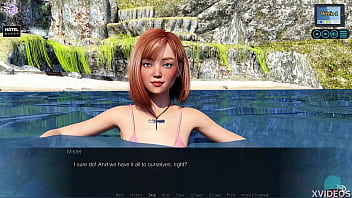 Preview 2 of Dani Dales 2027 - SUNSHINE LOVE v0.70 #124 &bull_ Fingering petite redhead on the beach