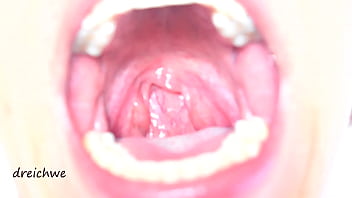 Preview 1 of Maya Melano - Delicious wide open mouth with lots of saliva