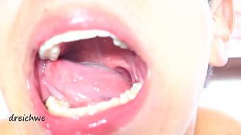 Preview 4 of Maya Melano - Delicious wide open mouth with lots of saliva