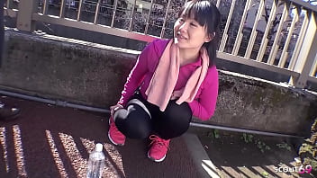 Preview 1 of Real Encoxada - Japanese Girl with big natural Tits Pick Up and talk to Multiple Creampies at Uncensored JAV Group Sex in Japan