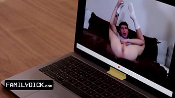 Preview 2 of New Xnxx Big Ass Fuking Videos - Flexible Little Boy Lets His Muscular StepFather Join Him On Live Chat Camera And Pounds His Ass