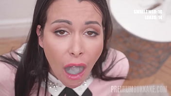 Preview 3 of Aj Applegate Hospital - PremiumBukkake - Jessy Jey swallows 58 huge mouthful cumshots