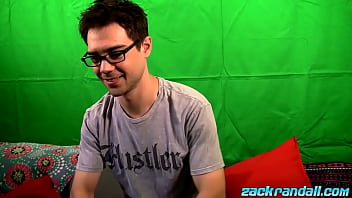 Preview 1 of Lucie Jade - Gay jock with glasses Zack Randall masturbates and cums solo