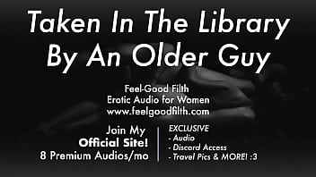 Preview 3 of Matsuyuki Kanae Andblack - An Experienced Older Guy Takes you in the Library [Erotic Audio for Women] [ASMR]
