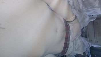 Preview 3 of Skinny Threasomes - The Real Red teases you with a huge white cock